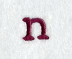 Casual Serif Lower Case Letter n (3 Inch)