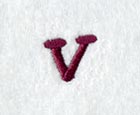 Casual Serif Lower Case Letter v (3 Inch)