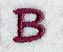Casual Serif Letter B (3 Inch)