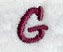 Casual Serif Letter G (3 Inch)