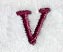 Casual Serif Letter V (3 Inch)