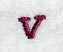 Casual Serif Lower Case Letter v (3 Inch)