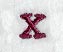 Casual Serif Lower Case Letter x (3 Inch)