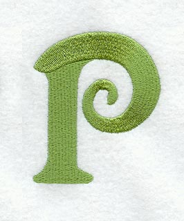 Victorian Letter P (3 Inch)