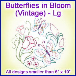 A Butterflies in Bloom (Vintage) Design Pack
