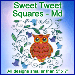 A Sweet Tweet Squares Design Pack