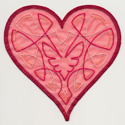 Sweet Organza Heart 2 (In-the-Hoop)