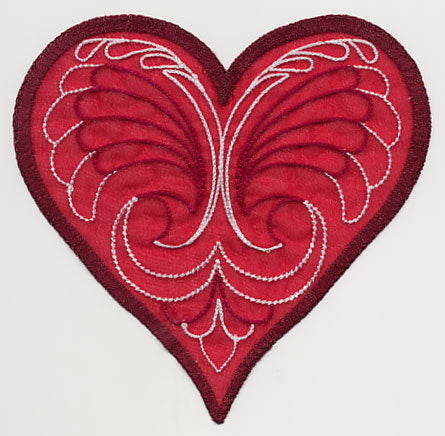 Sweet Organza Heart 3 (In-the-Hoop)