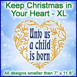 A Keep Christmas in Your Heart Design Pack