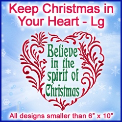 A Keep Christmas in Your Heart Design Pack