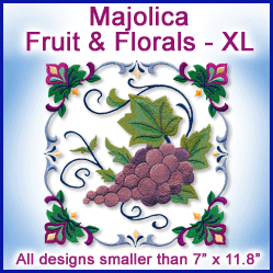 A Majolica Fruit & Florals Design Pack