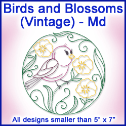 A Birds and Blossoms (Vintage) Design Pack