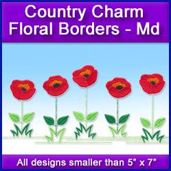 A Country Charm Floral Borders Design Pack