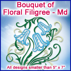 A Bouquet of Floral Filigree Design Pack