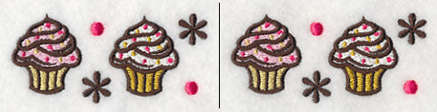Sprinkle Cupcakes Border