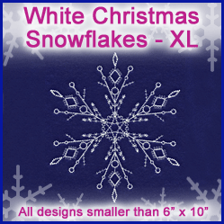 A White Christmas Snowflakes Design Pack