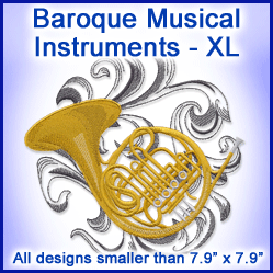 A Baroque Musical Instruments Design Pack