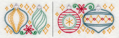 Merry and Bright Ornament Border