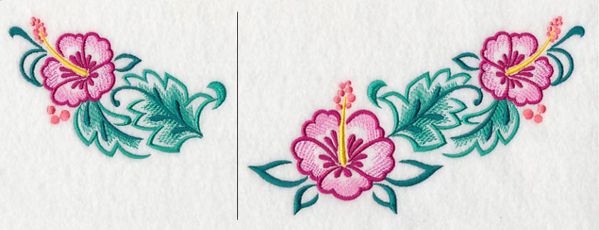 Hibiscus Neckline (Crewneck) (Split)