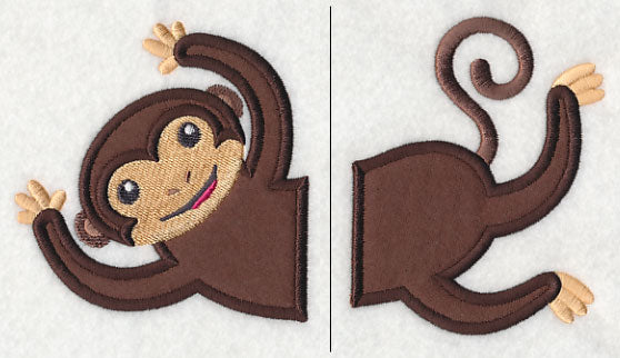 Spunky Monkey (Split, Applique)
