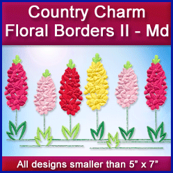 A Country Charm Floral Borders II Design Pack