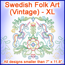 A Swedish Folk Art (Vintage) Design Pack