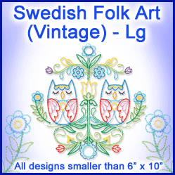A Swedish Folk Art (Vintage) Design Pack