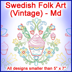 A Swedish Folk Art (Vintage) Design Pack