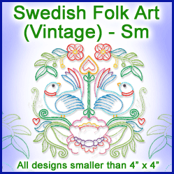 A Swedish Folk Art (Vintage) Design Pack