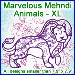 A Marvelous Mehndi Animals Design Pack