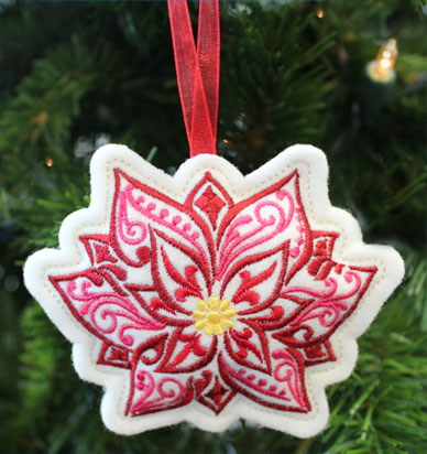Christmas Filigree Poinsettia (In-the-Hoop)