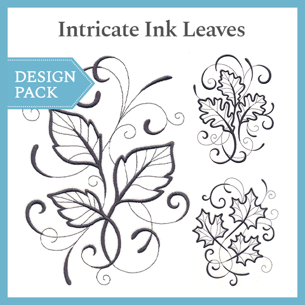 A Intricate Ink Leaves Design Pack