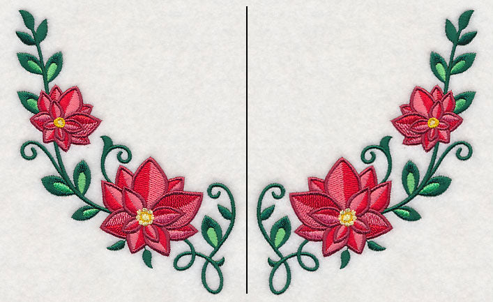 Poinsettia Neckline (Crewneck) (Split)