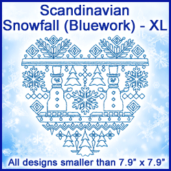 A Scandinavian Snowfall (Bluework) Design Pack