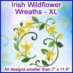 A Irish Wildflower Wreaths Design Pack