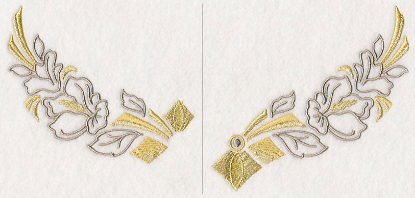 Art Deco Floral Neckline (Crewneck) (Split)