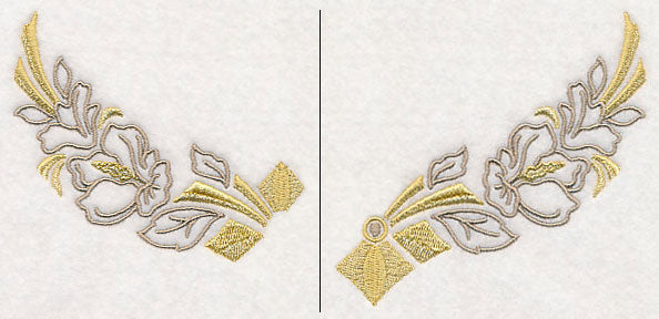 Art Deco Floral Neckline (Crewneck) (Split)