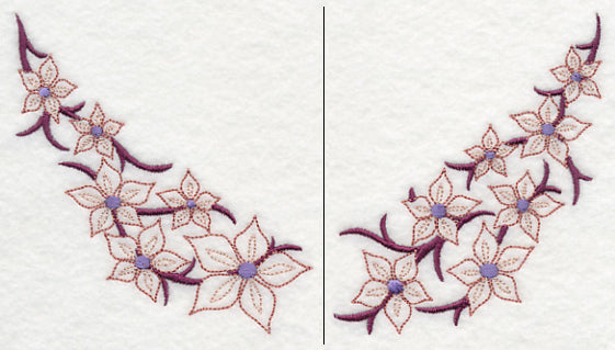 Blooming Blossoms Neckline (V-Neck) (Split)