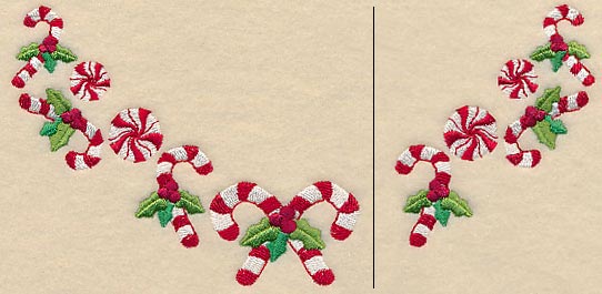 Candy Cane Neckline (V-Neck) (Split)