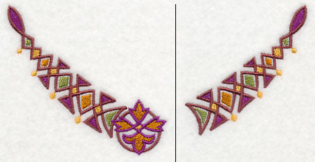 Celtic Diamonds Neckline (V-Neck) (Split)