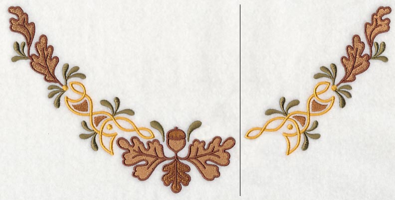 Celtic Oak Neckline (V-Neck) (Split)