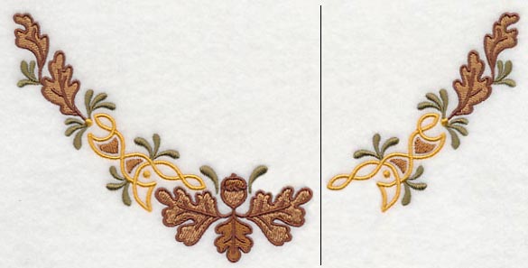 Celtic Oak Neckline (V-Neck) (Split)