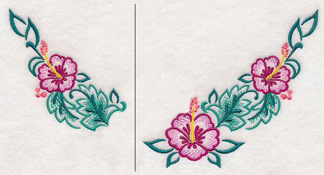 Hibiscus Neckline (V-Neck) (Split)