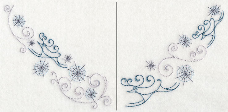 Icy Reindeer Neckline (V-Neck) (Split)