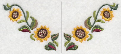 Sunflowers Neckline (V-Neck) (Split)