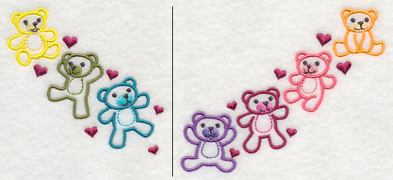 Teddy Bears Neckline (V-Neck) (Split)