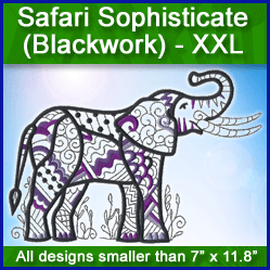 A Safari Sophisticate (Blackwork) Design Pack