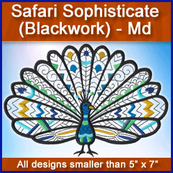 A Safari Sophisticate (Blackwork) Design Pack