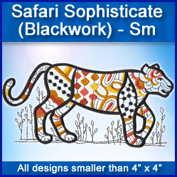 A Safari Sophisticate (Blackwork) Design Pack