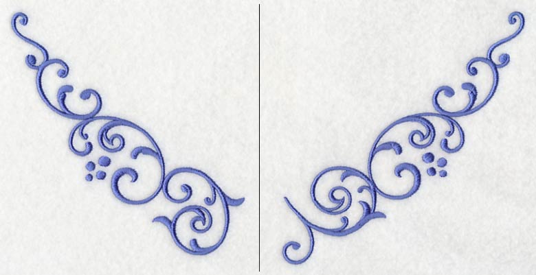 Flirty Filigree Neckline (V-Neck) (Split)